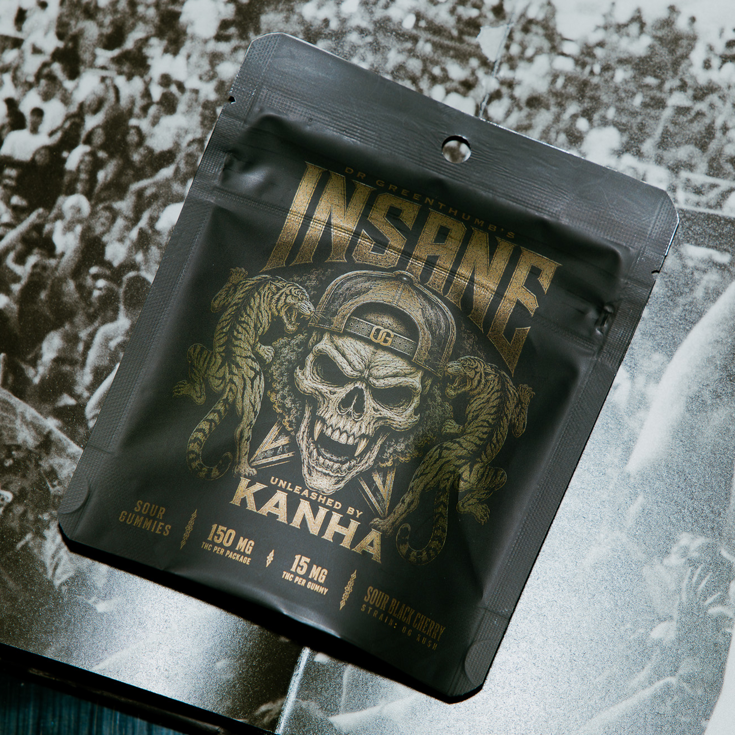 Dr. Greenthumb's x KANHA INSANE Sour Black Cherry Gummies*