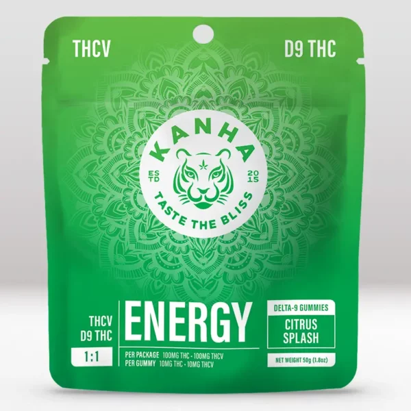 KANHA Life FX Energy Gummies with D9 THC, THCv - Packaging