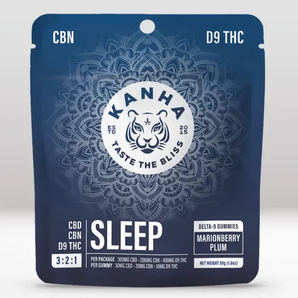 KANHA Life FX Sleep Gummies with D9 THC, CBD, CBN - Packaging