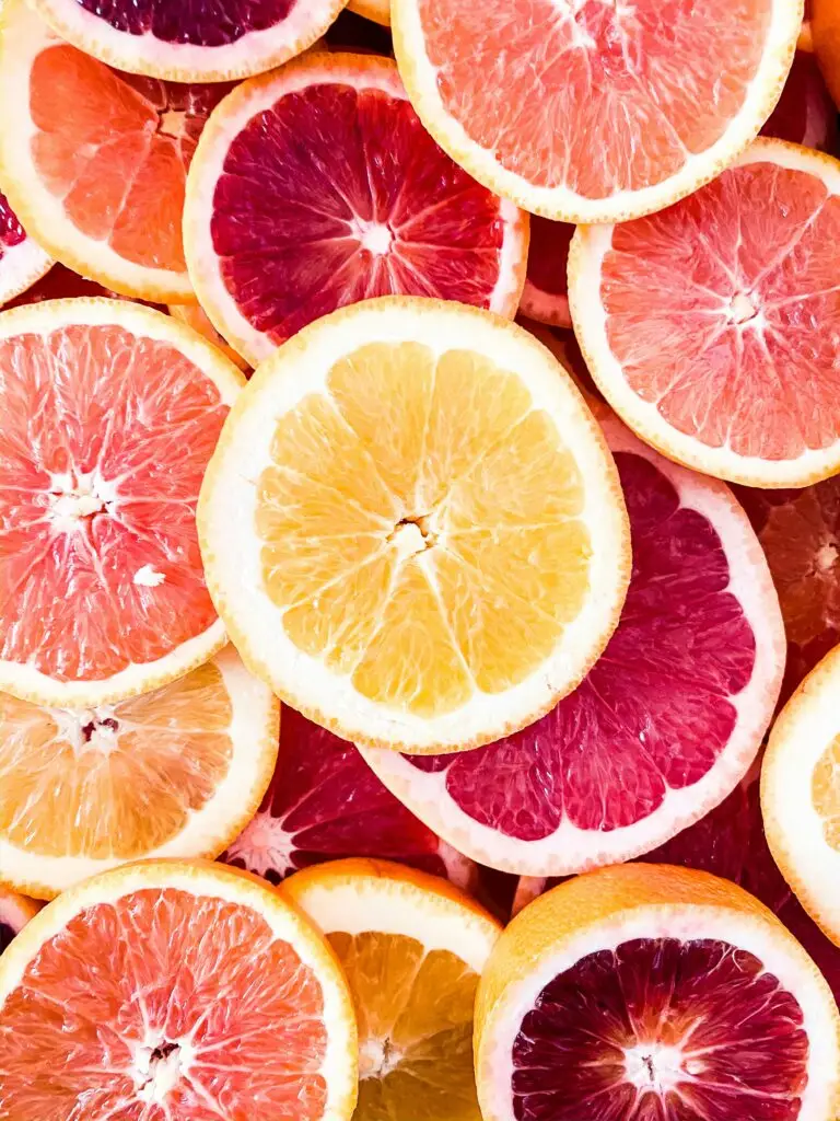 FX fruit ingredients - grapefruit, orange, blood orange