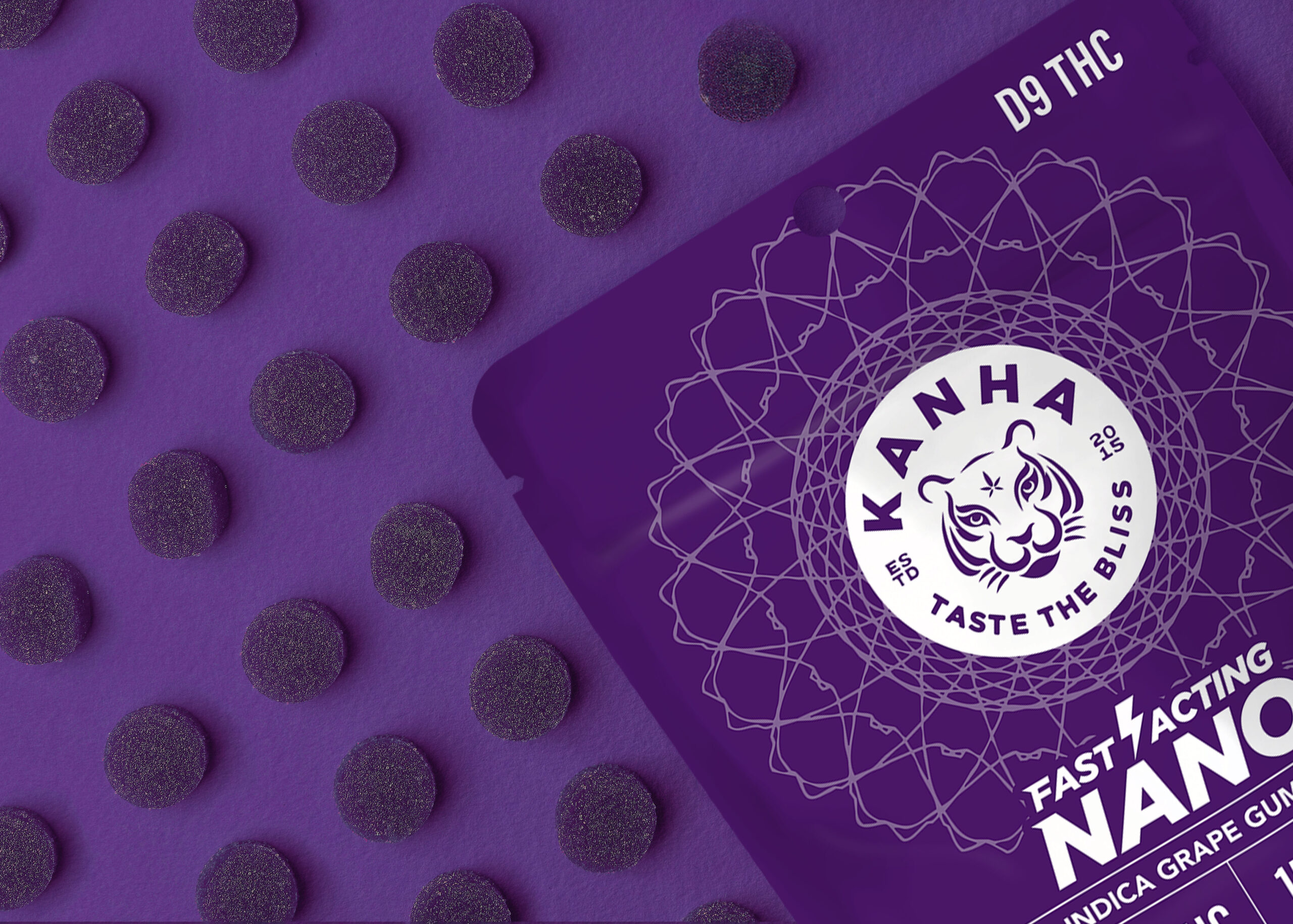 KANHA Life - Fast Acting NANO Indica Grape Gummies